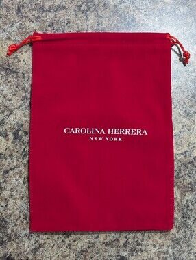 Carolina Herrera Red Drawstring Dust Bag